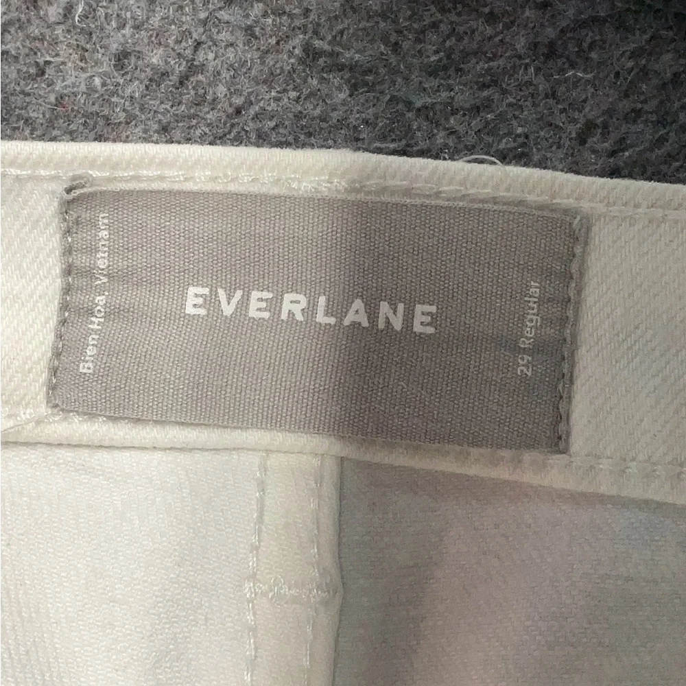 Everlane White High Rise Skinny Jeans Womens Size 29 Cropped Stretch Denim